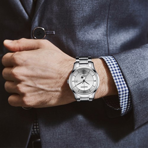 Đồng hồ NAKZEN 40 mm Nam SS4069G-7 Màu Bạc