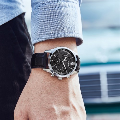 Đồng hồ NAKZEN 39 mm Nam SL5057GBK-1 Màu Đen