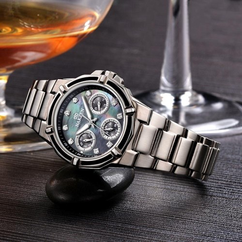 Đồng hồ NAKZEN 34 mm Nữ SS5046L/BK-1N5 Màu Bạc