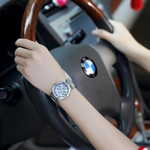 Đồng hồ NAKZEN 34 mm Nữ SS5046L/WE-7N5 Màu Bạc
