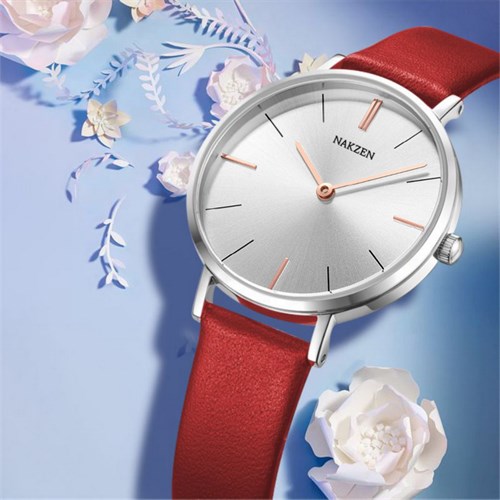 Đồng hồ NAKZEN 32 mm Nữ SL9002LRERD-7NO Màu Đỏ