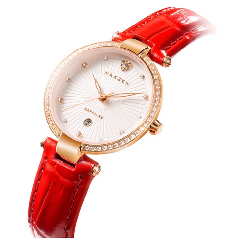 Đồng hồ Nakzen Hoa & Gió 29 mm Nữ SL4066LRERD-7N0 Màu Đỏ