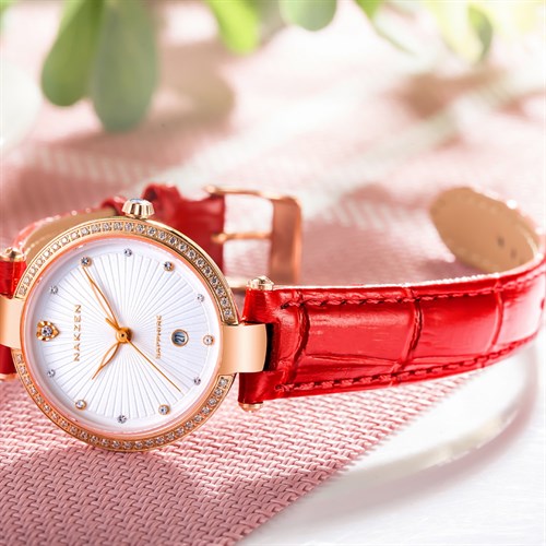 Đồng hồ Nakzen Hoa & Gió 29 mm Nữ SL4066LRERD-7N0 Màu Đỏ