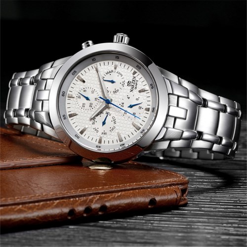 Đồng hồ NAKZEN 39 mm Nam SS5041G-7 Màu Bạc