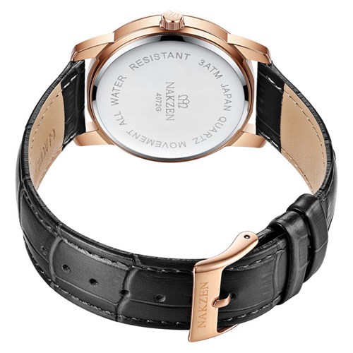 Đồng hồ NAKZEN 38 mm Nam SL4072GBK-1NR Màu Đen