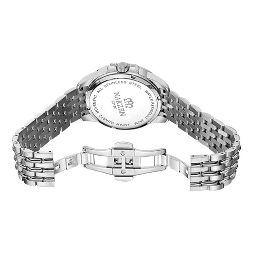 Đồng hồ NAKZEN 42 mm Nam SS9212G-7 Màu Bạc