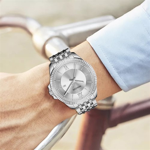 Đồng hồ NAKZEN 42 mm Nam SS9212G-7 Màu Bạc
