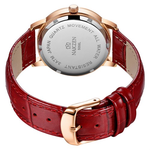Đồng hồ NAKZEN 36 mm Nữ SL5058LRD-7NR Màu Đỏ