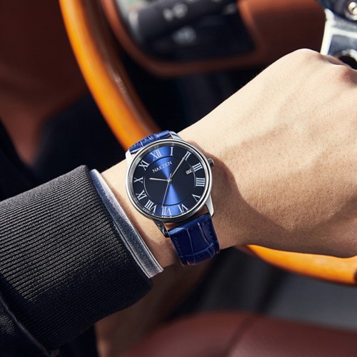 Đồng hồ NAKZEN 39 mm Nam SL4090GBE-2 Màu Xanh Dương