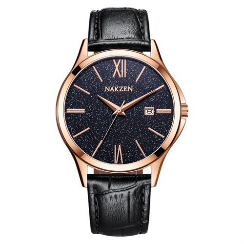 Đồng hồ NAKZEN 40 mm Nam SL4087GBK-1NR Màu Đen