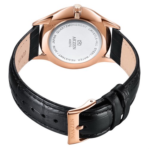 Đồng hồ NAKZEN 40 mm Nam SL4087GBK-1NR Màu Đen