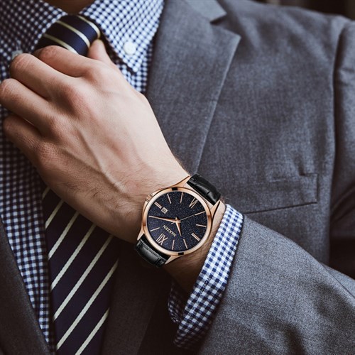 Đồng hồ NAKZEN 40 mm Nam SL4087GBK-1NR Màu Đen