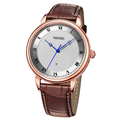 Đồng hồ NAKZEN 42 mm Nam SL4025GBN-7NR Màu Nâu