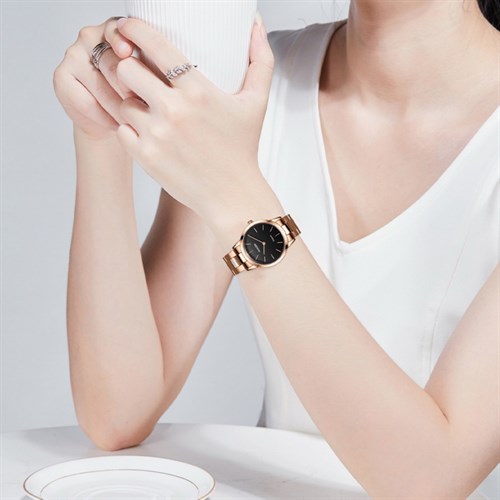 Đồng hồ NAKZEN 32 mm Nữ SS4070L-1NR Màu Vàng Hồng