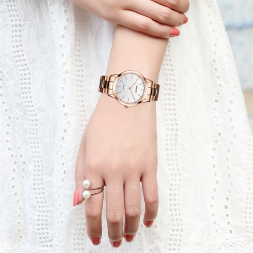 Đồng hồ NAKZEN 36 mm Nữ SS4070M-7NR Màu Vàng Hồng