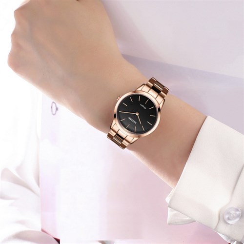 Đồng hồ NAKZEN 36 mm Nữ SS4070M-1NR Màu Vàng Hồng