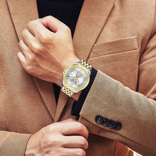 Đồng hồ NAKZEN 42 mm Nam SS9212GD-7N3 Màu Bạc