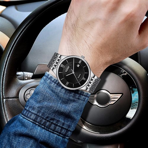 Đồng hồ NAKZEN 38 mm Nam SS4095G-1 Màu Bạc