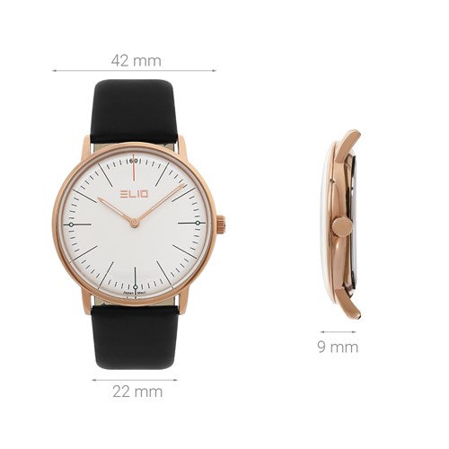 Đồng hồ ELIO 42 mm Nam EL096-01 Màu Đen