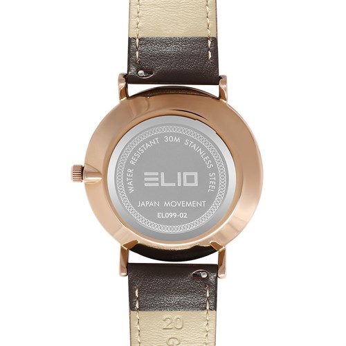 Đồng hồ ELIO 40 mm Nam EL099-02 Màu Nâu