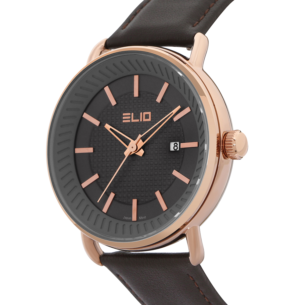 Đồng hồ ELIO 43 mm Nam EL106-02 Màu Nâu