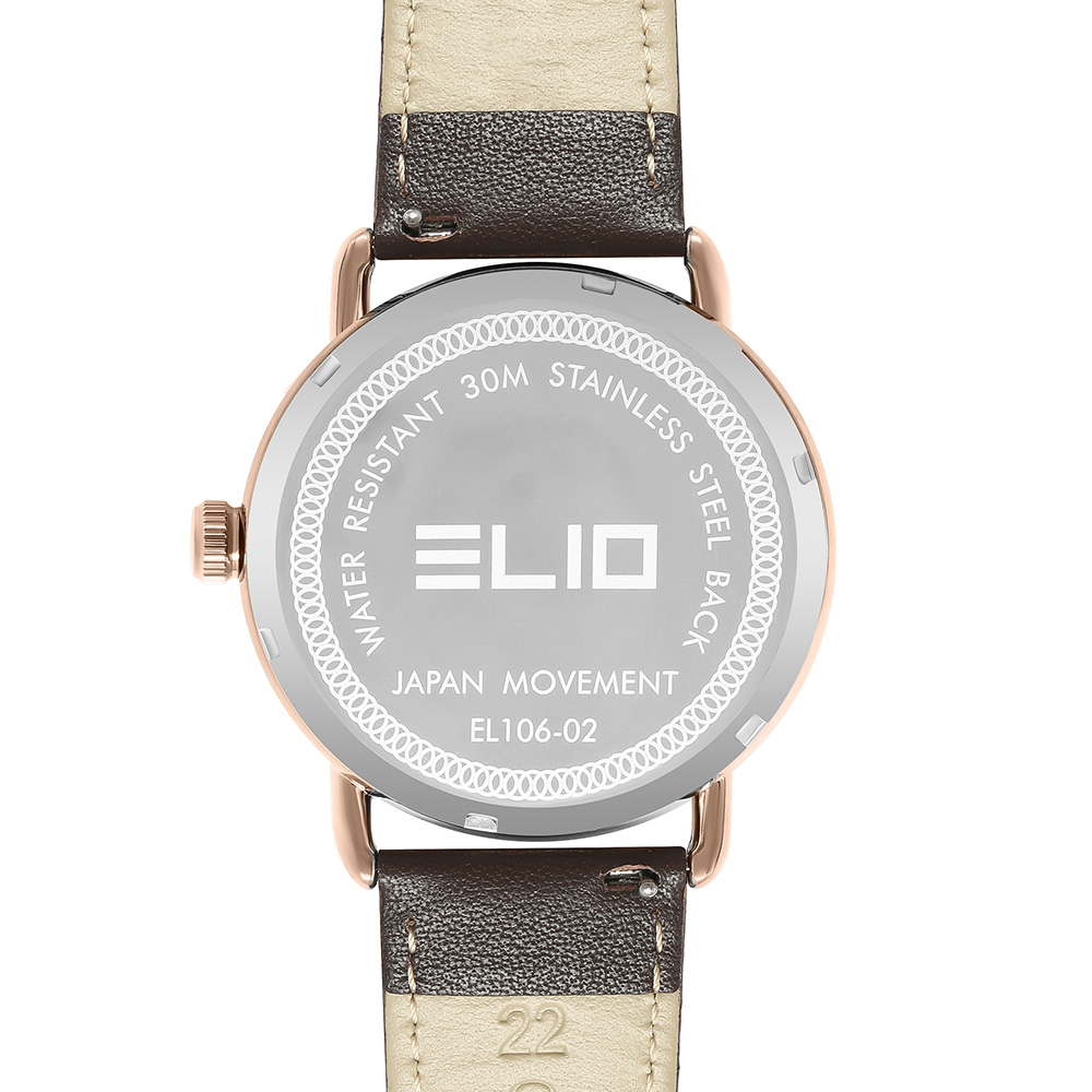 Đồng hồ ELIO 43 mm Nam EL106-02 Màu Nâu