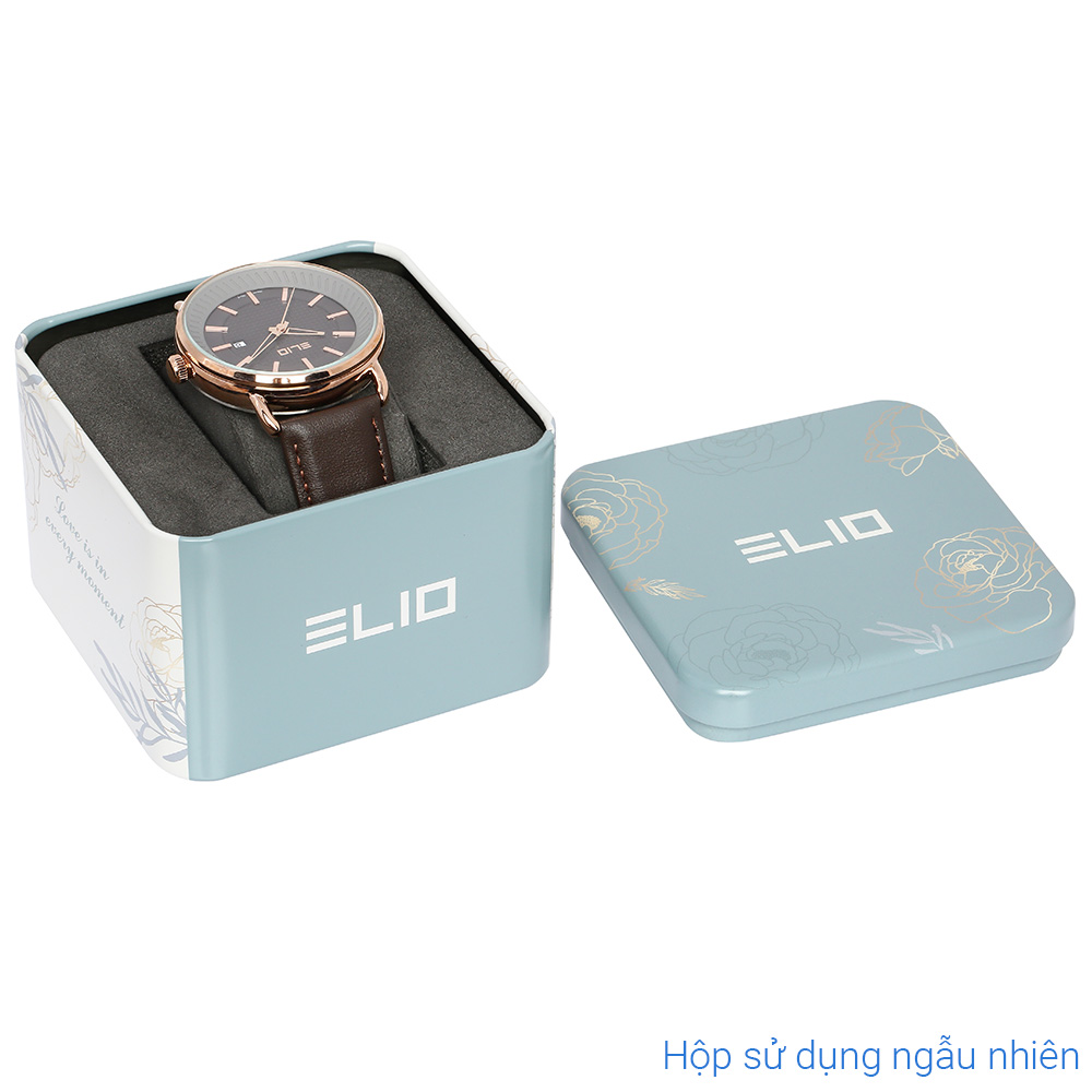 Đồng hồ ELIO 43 mm Nam EL106-02 Màu Nâu