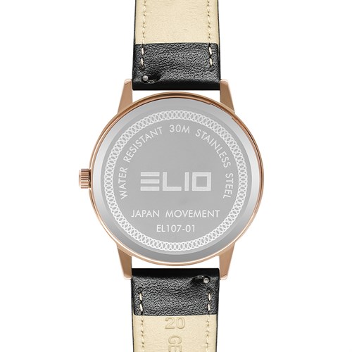 Đồng hồ ELIO 40 mm Nam EL107-01 Màu Đen