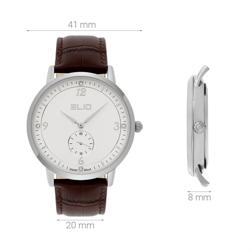Đồng hồ ELIO 41 mm Nam EL109-01 Màu Nâu