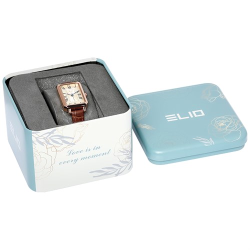 Đồng hồ ELIO 21 mm Nữ EL090-01 Màu Nâu