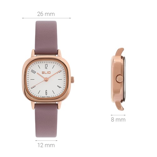 Đồng hồ ELIO 26 mm Nữ EL092-01 Màu Tím
