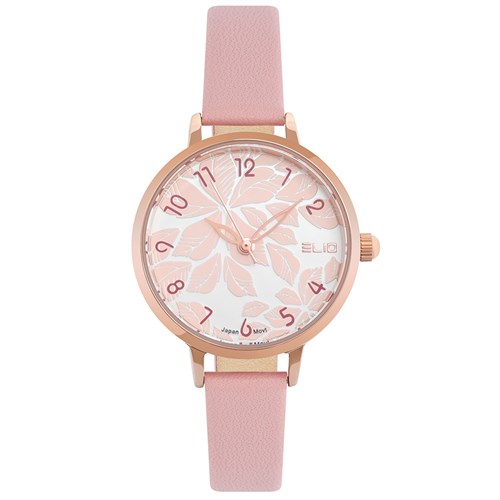 Đồng hồ ELIO Flower 28 mm Nữ EL093-01 Màu Hồng
