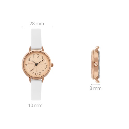 Đồng hồ ELIO 28 mm Nữ EL094-01 Màu Trắng