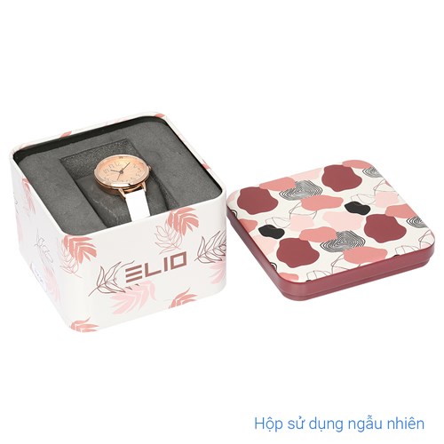 Đồng hồ ELIO 28 mm Nữ EL094-01 Màu Trắng