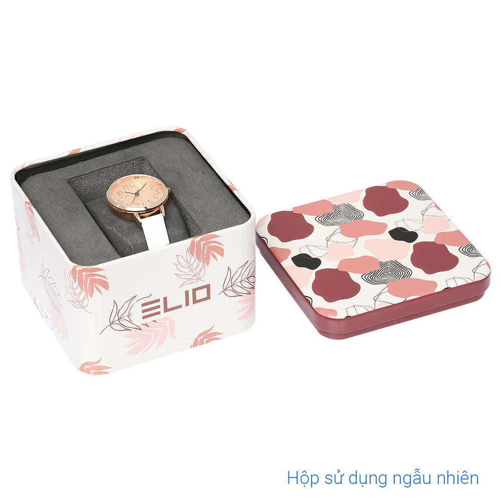 Đồng hồ ELIO 28 mm Nữ EL094-01 Màu Trắng