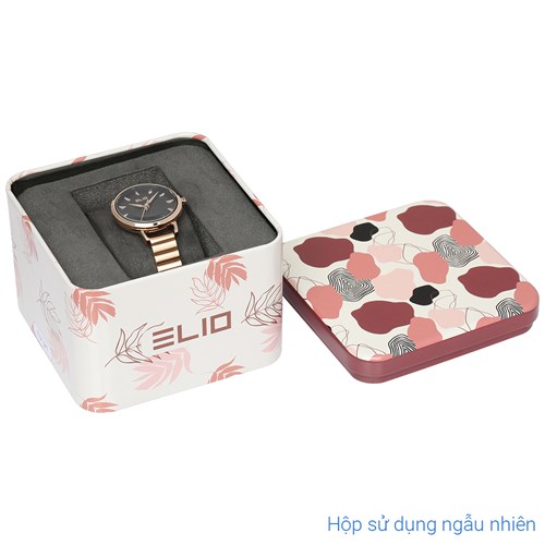 Đồng hồ ELIO Flower 28 mm Nữ ES111-01 Màu Vàng Hồng
