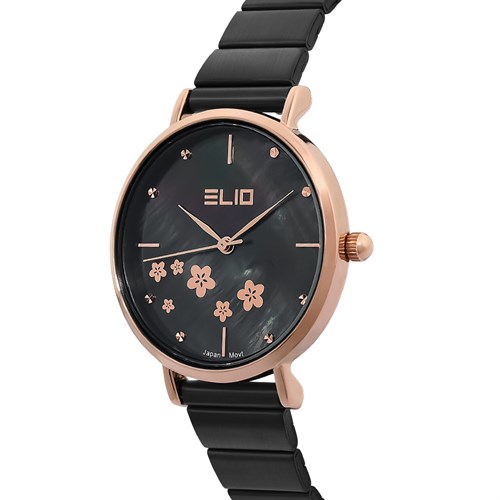 Đồng hồ ELIO Flower 33 mm Nữ ES112-01 Màu Đen