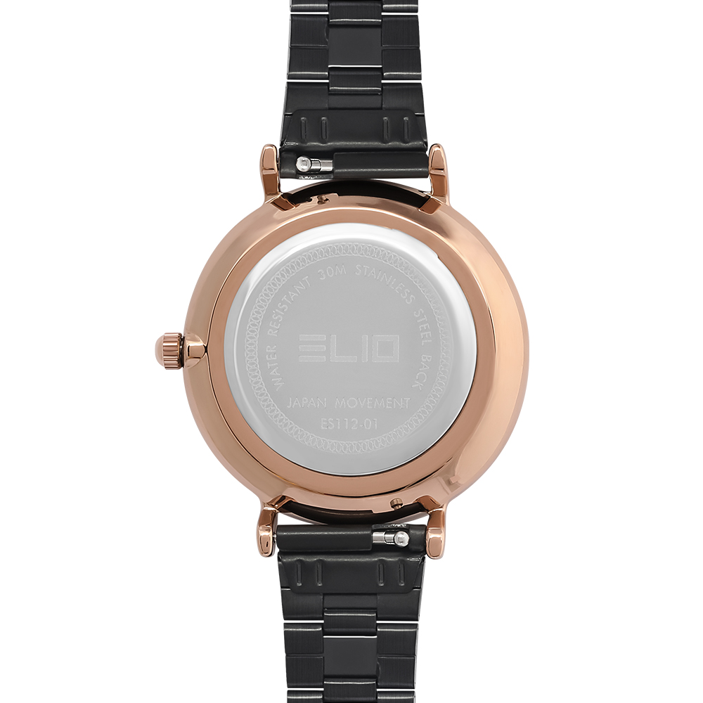 Đồng hồ ELIO Flower 33 mm Nữ ES112-01 Màu Đen