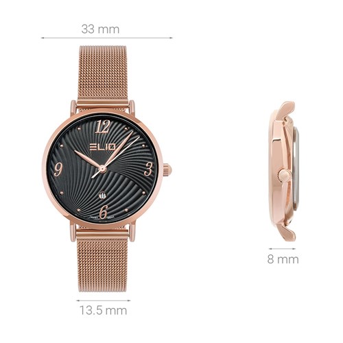 Đồng hồ ELIO 33 mm Nữ ES113-01 Màu Vàng Hồng