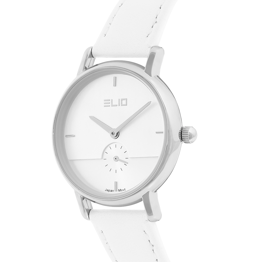 Đồng hồ ELIO 30 mm Nữ EL095-01 Màu Trắng