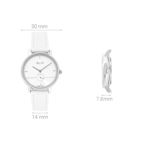 Đồng hồ ELIO 30 mm Nữ EL095-01 Màu Trắng