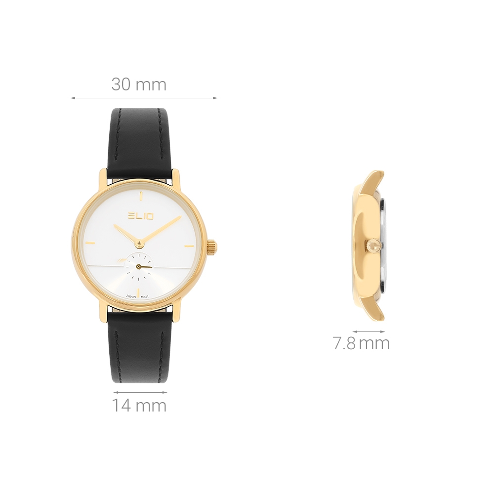 Đồng hồ ELIO 30 mm Nữ EL095-02 Màu Đen