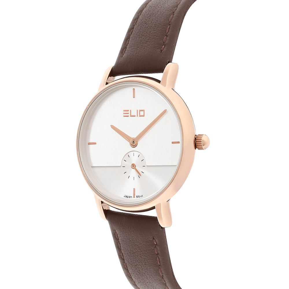 Đồng hồ ELIO 30 mm Nữ EL095-03 Màu Nâu