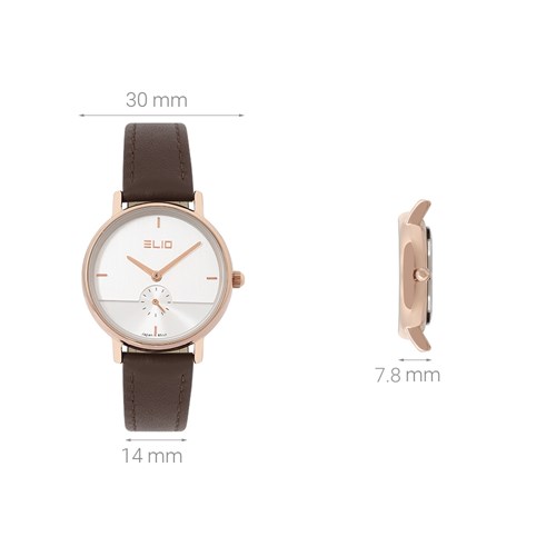 Đồng hồ ELIO 30 mm Nữ EL095-03 Màu Nâu