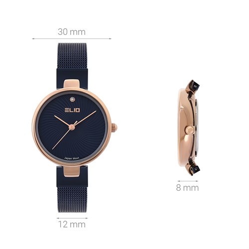 Đồng hồ ELIO 30 mm Nữ ES115-02 Màu Xanh Dương