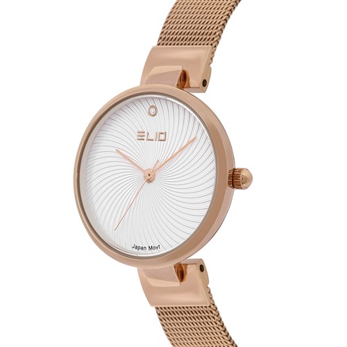 Đồng hồ ELIO Nàng Thơ 30 mm Nữ ES115-01 Màu Vàng Hồng