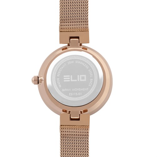 Đồng hồ ELIO Nàng Thơ 30 mm Nữ ES115-01 Màu Vàng Hồng