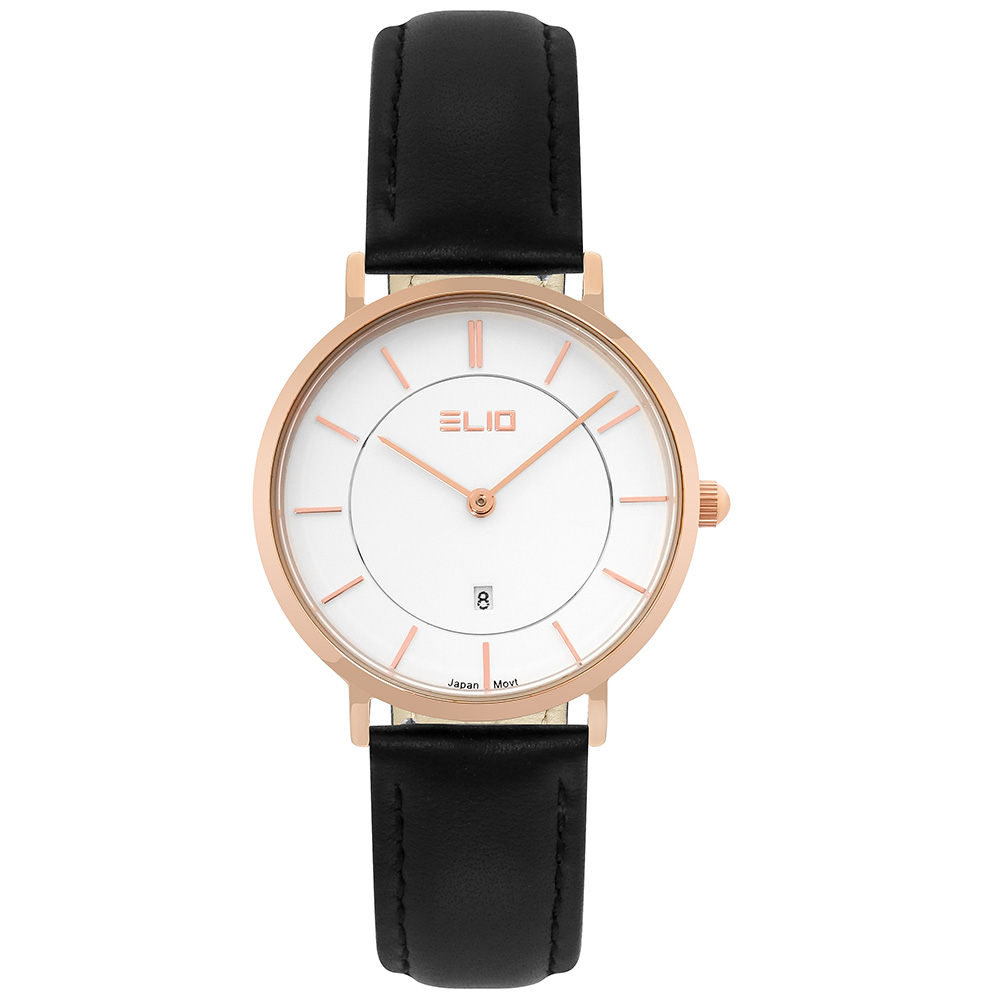 Đồng hồ ELIO 33 mm Nữ EL100-02 Màu Đen