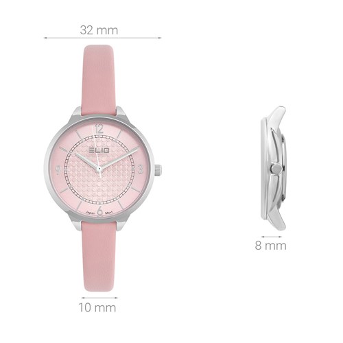 Đồng hồ ELIO 32 mm Nữ EL102-01 Màu Hồng