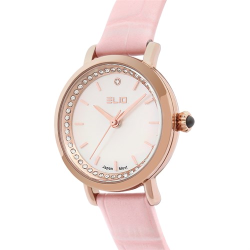 Đồng hồ ELIO 28 mm Nữ EL103-01 Màu Hồng